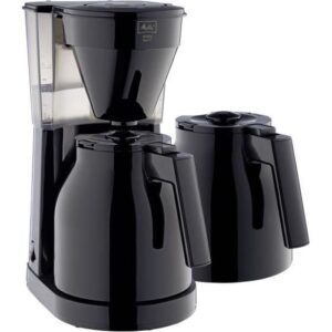 MELITTA Easy Therm II - Filterkoffiezetapparaat 1 L - 1050 W met tweede kan - Zwart