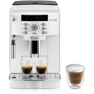 Espressomachine met bonenmaler - De'Longhi Magnifica S ECAM22.110.W - 1,8 L - 250 g - 15 bar - 1450 W - zilver en zwart